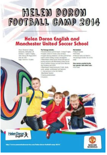 Read more about the article Helen Doron/Manchester United Futbol Kampını Tanıtıyor