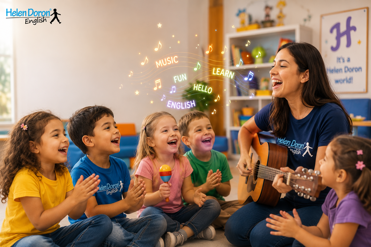Read more about the article Müzik ve Ritimle Gelişen Diller: Erken Yaşta Dil Ediniminde Şarkıların Gücü ve Helen Doron Metodolojisi
